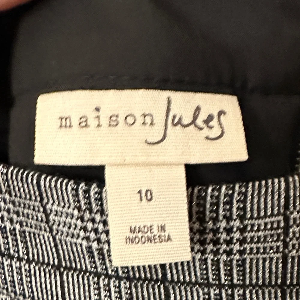 Maison Jules Gray Plaid Skater Skirt - Picture 3 of 4